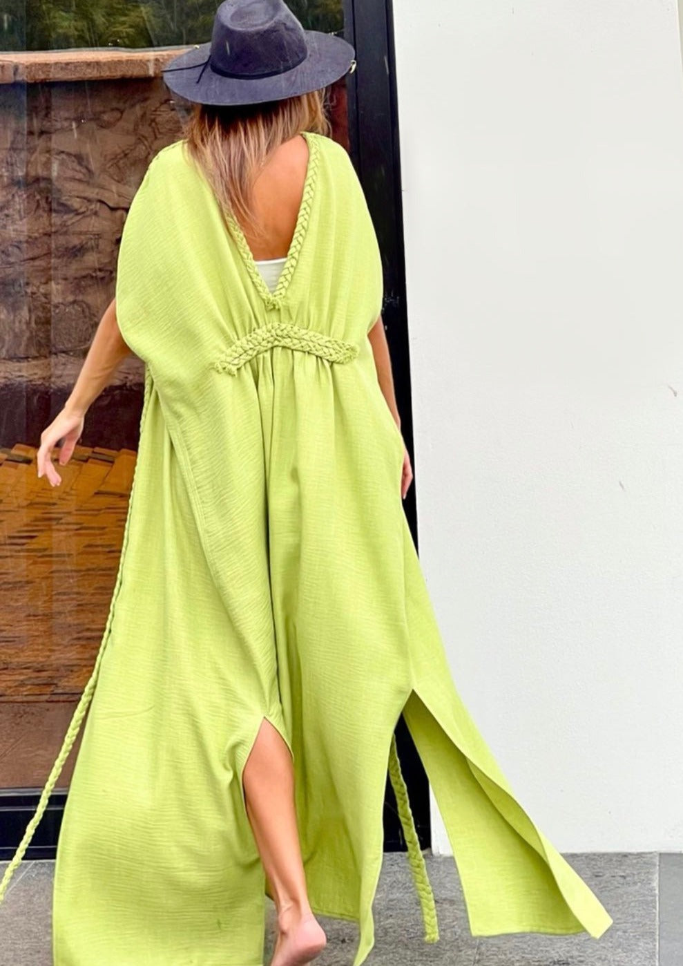 Girl in green tunic