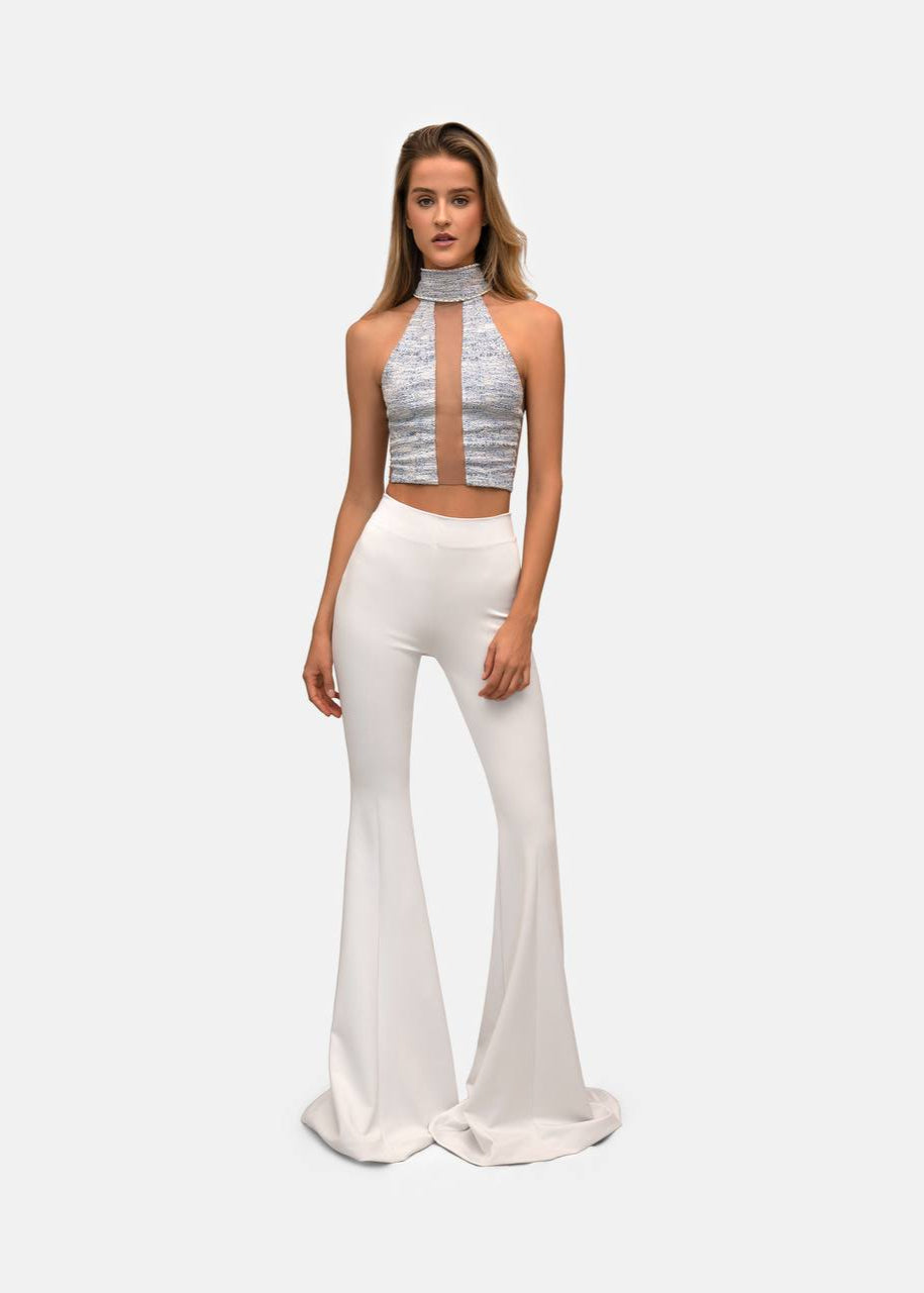 Girl in white pants