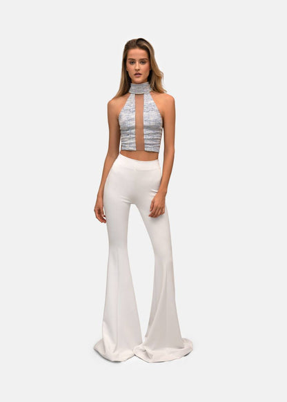Girl in white pants